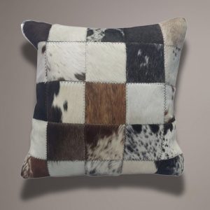 Brown and White Custom Made Patchwork Nguni Scatter Cushions1