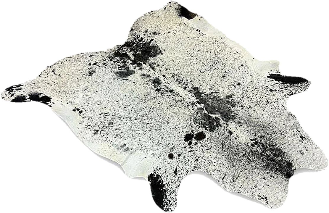 salt and pepper speckled nguni cowhide skins