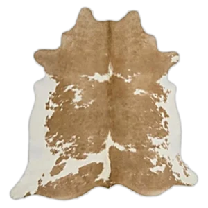 caramel and white nguni cowhide rug