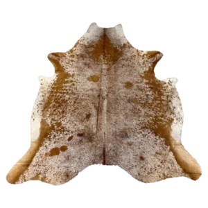 caramel and white speckled nguni cowhide rug