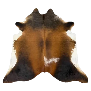chestnut tri colour nguni cowhide rug