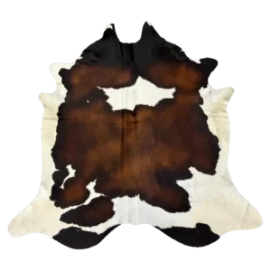 chocolate and black tri colour nguni cowhide rug
